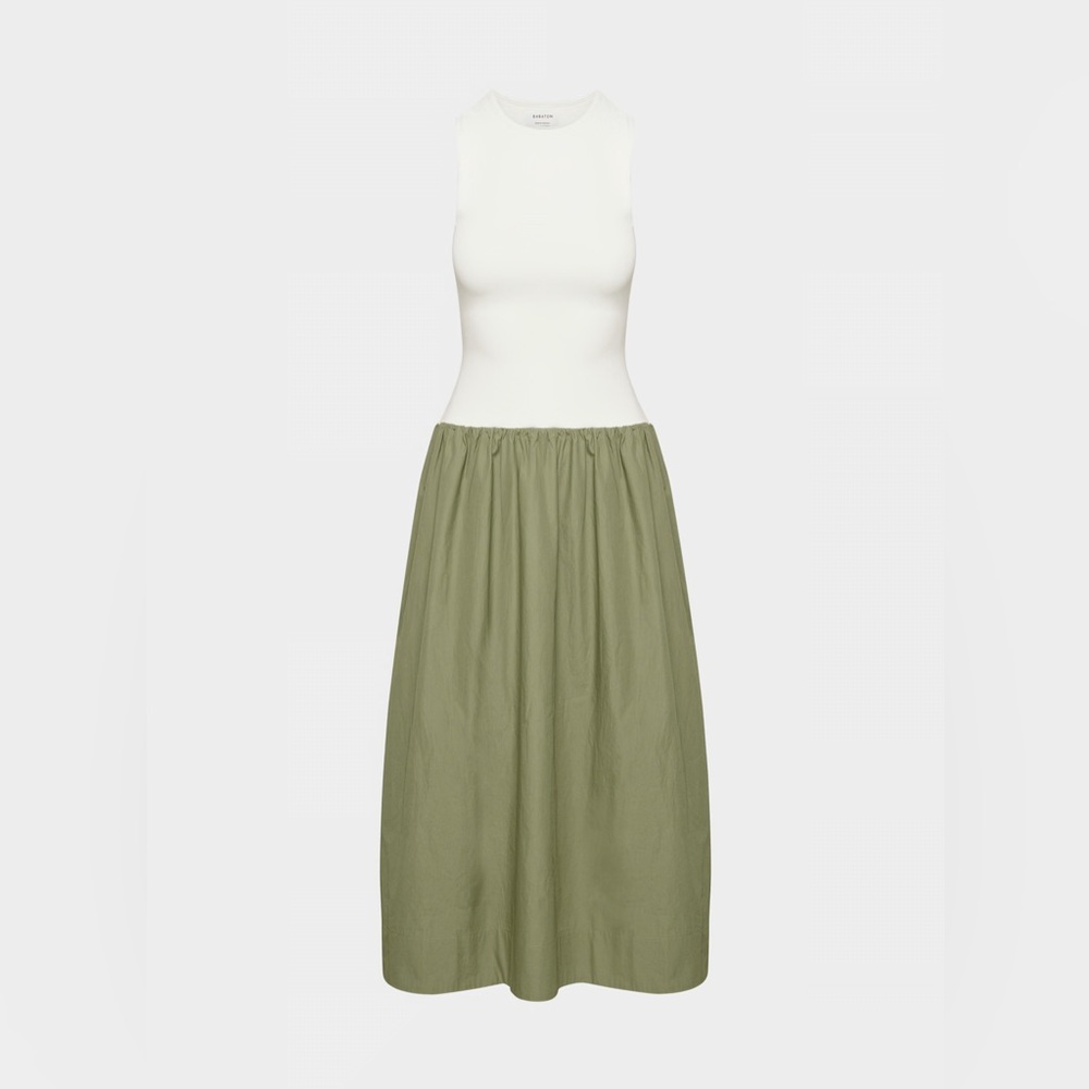 Aritzia Babaton Worldly Poplin Dress Small